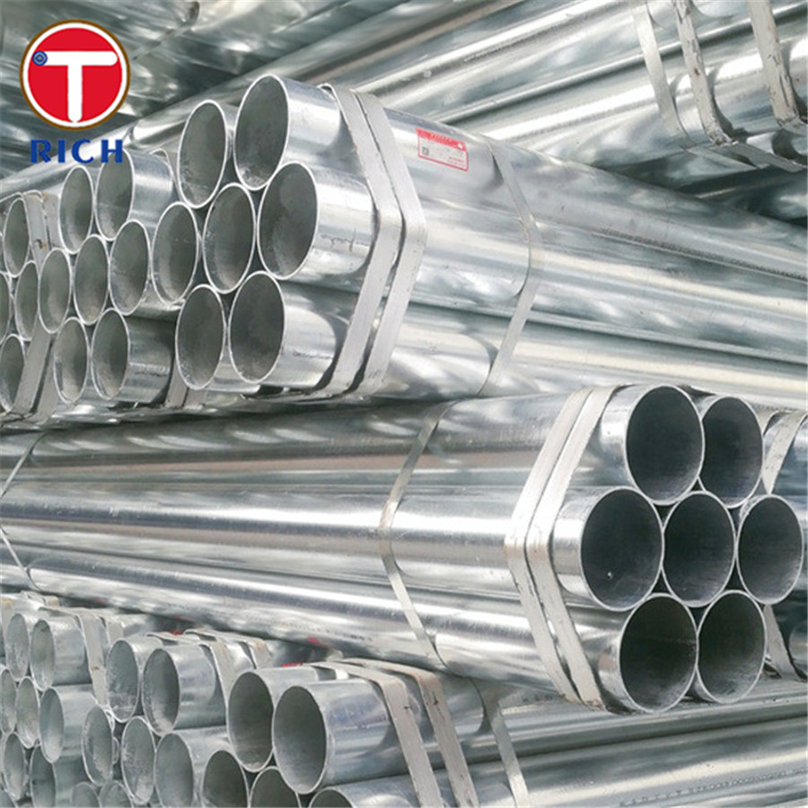 Galvanized Fence Pipe DN15 - 200 Hot Dip Galvanized Steel Pipe Q235B For Guardrail Handrail