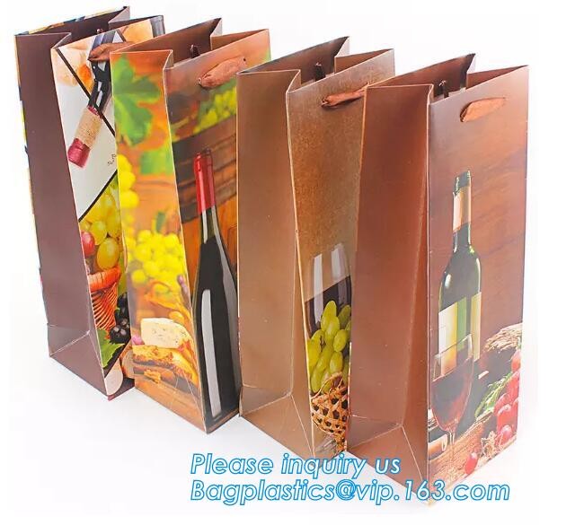 Custom Printed Accept Wholesale Stock White Brown Kraft Paper Shopping Bag With Handle No Minimum, carrier handle bags