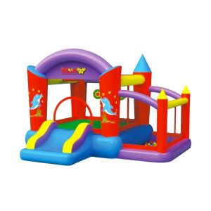  Commercial Inflatable Bounce House With Dolphin Patterns Manufactures