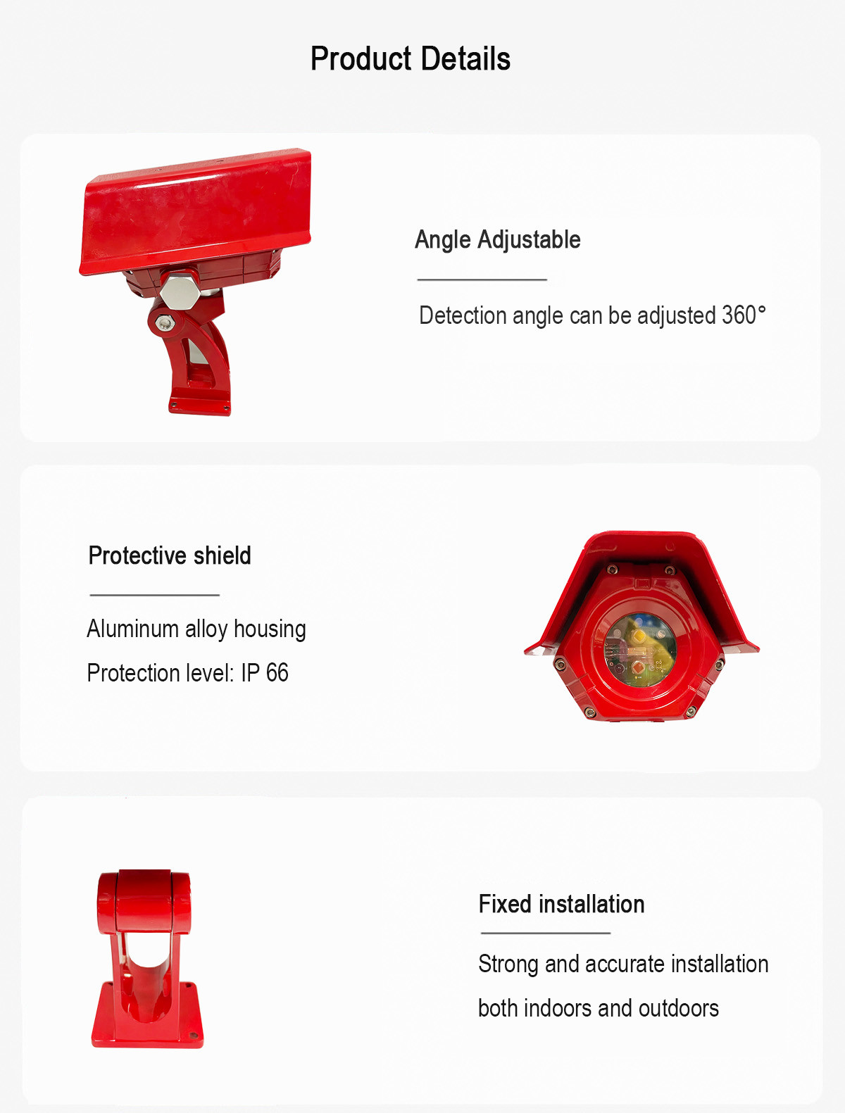 MIC200-UVIR2 Ir Fire Detector Fixed Installation