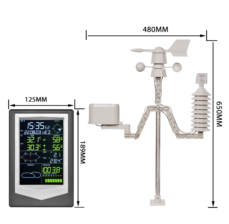 Get Accurate Readings With Outdoor Wireless Smart Weather Station And Color Display