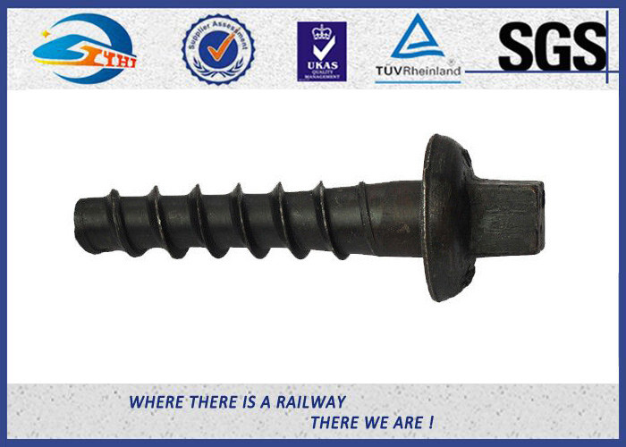 ASTM Standard Hot Dip Galvanized Railway Sleeper Fixing Screws / Rail Road Spikes