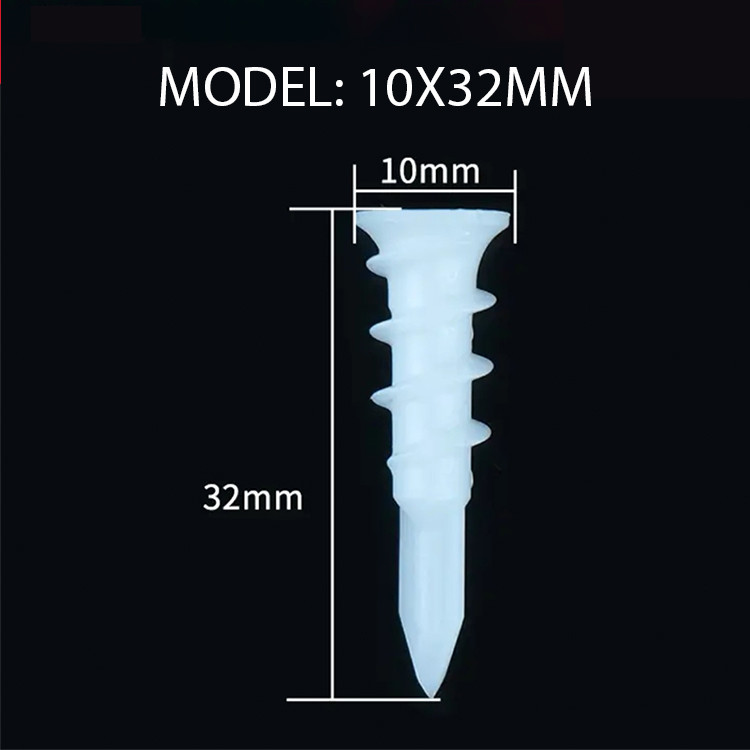 High Durability 15*33 Mm Plastic Wall Anchors Oem Quick Delivery