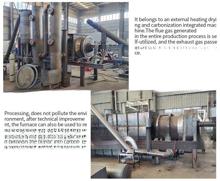 Stainless Steel Biochar Charcoal Retort Kiln Machines for Coal Heating and Pyrolysis