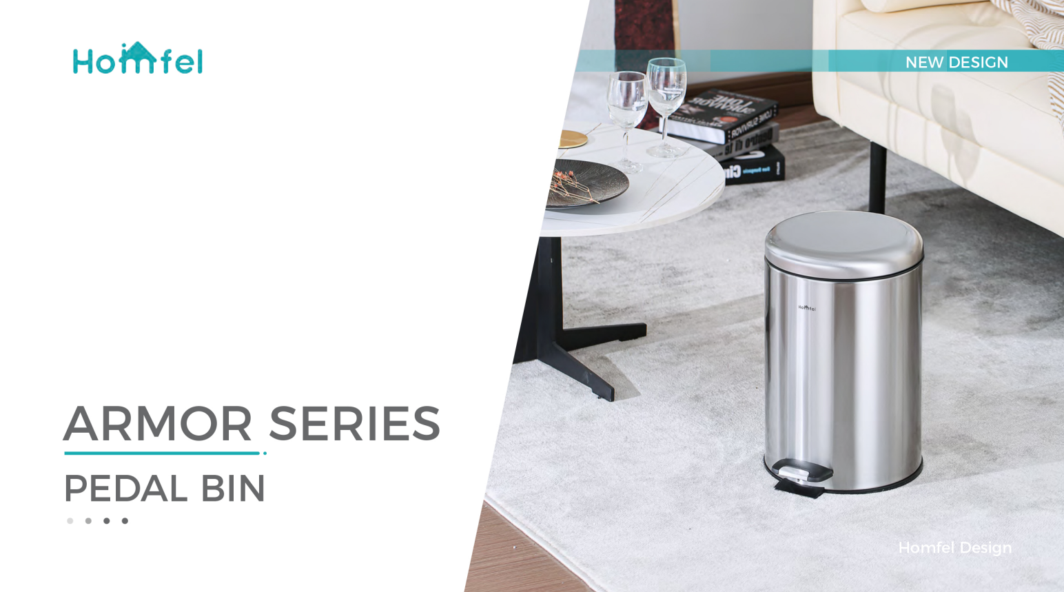 Baby Care Room BSCI Household Pedal Bin Round Stainless Steel Trash Bin With Thin Lid Trash Can 3L/5L/12L/20L/30L