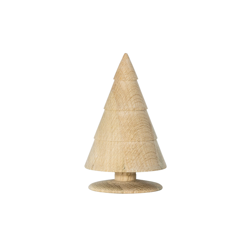 wooden Mini Christmas tree decoration for dinning room