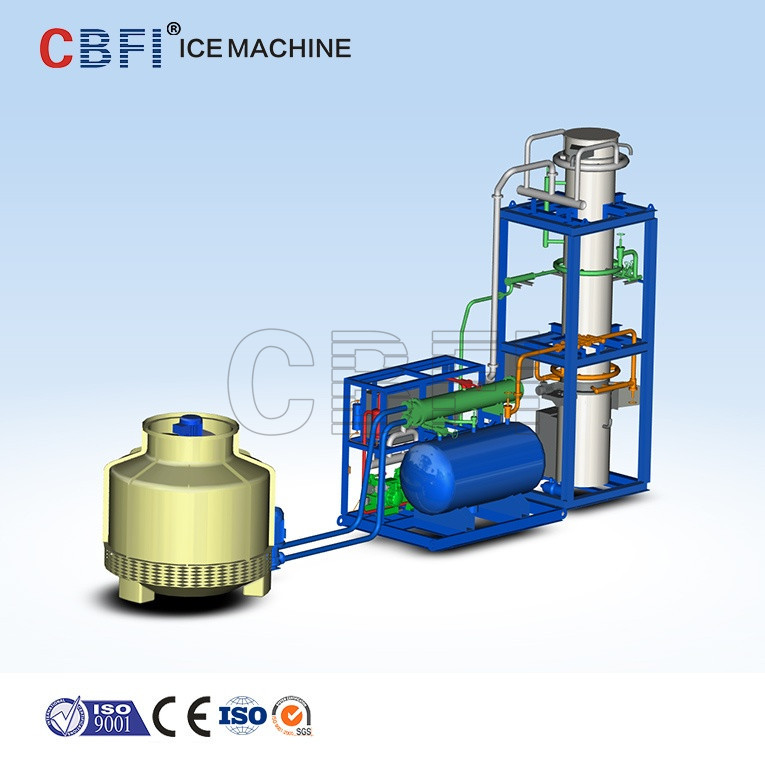 High Speed R507 Refrigerant Split Tube Ice Maker Air Cooled Edible Standard