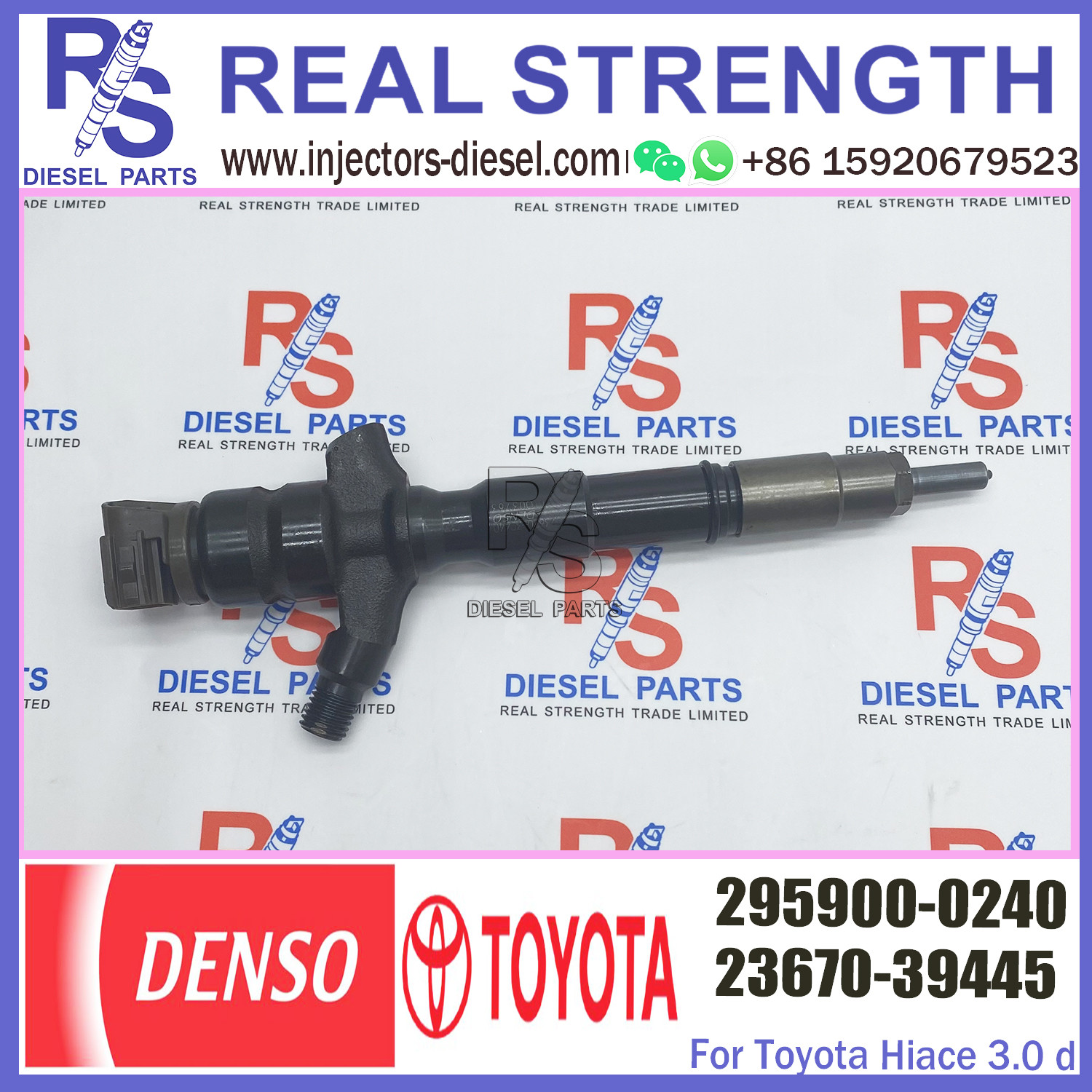 Common Rail Injector Assembly 23670-39445 23670-30170 295900-0240 for Toyota 1KD Euro 5 Engine