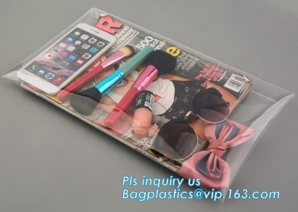 Eco-friendly Practical Waterproof Transparent Zipper Hand Bag PVC Cosmetic