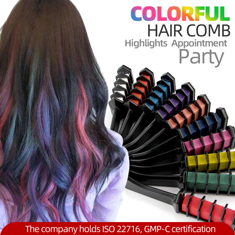 95 ml Volume Salon Hair Color Hair Chalk Comb Customize Temporary Washable Dye for Kids