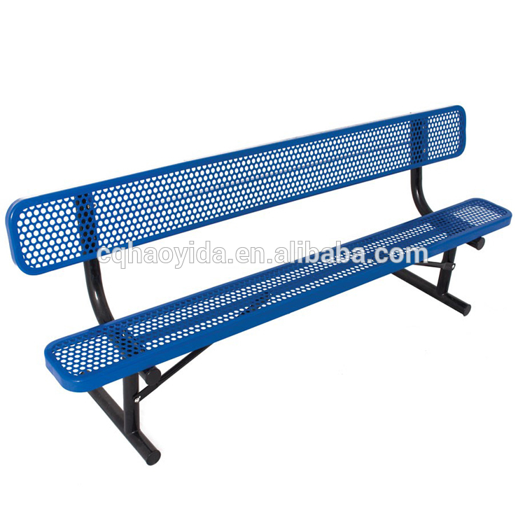 Street Furnitures L1800/W660/H820mm Metal Yard Bench