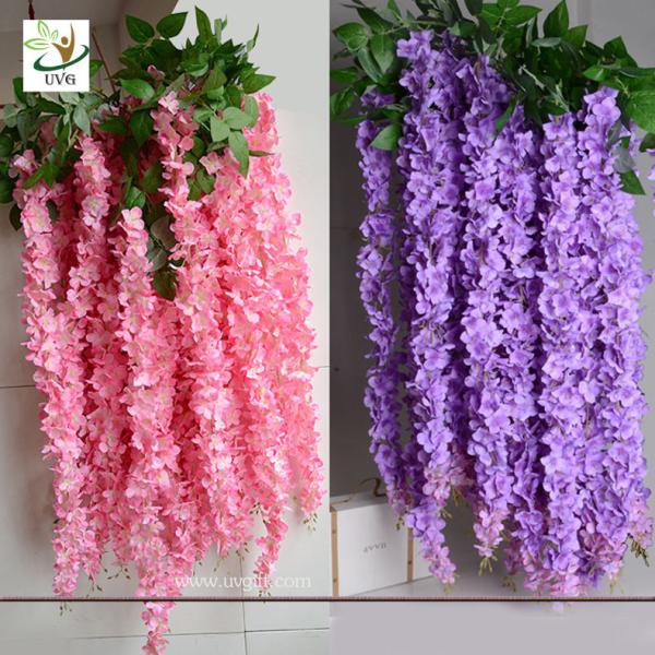 UVG Indoor cheap fake flowers with wisteria branches for church wedding