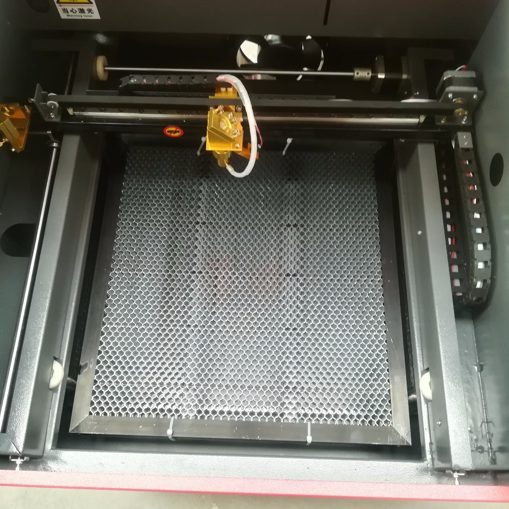 50w 4040 laser engraving cutting machine with CO2 laser tube and golden laser head