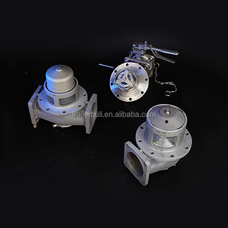 Aluminum Alloy 100mm 4 Inch Oil Tanker Truck And Trailer API Adaptor Valves For Tanker Discharge System