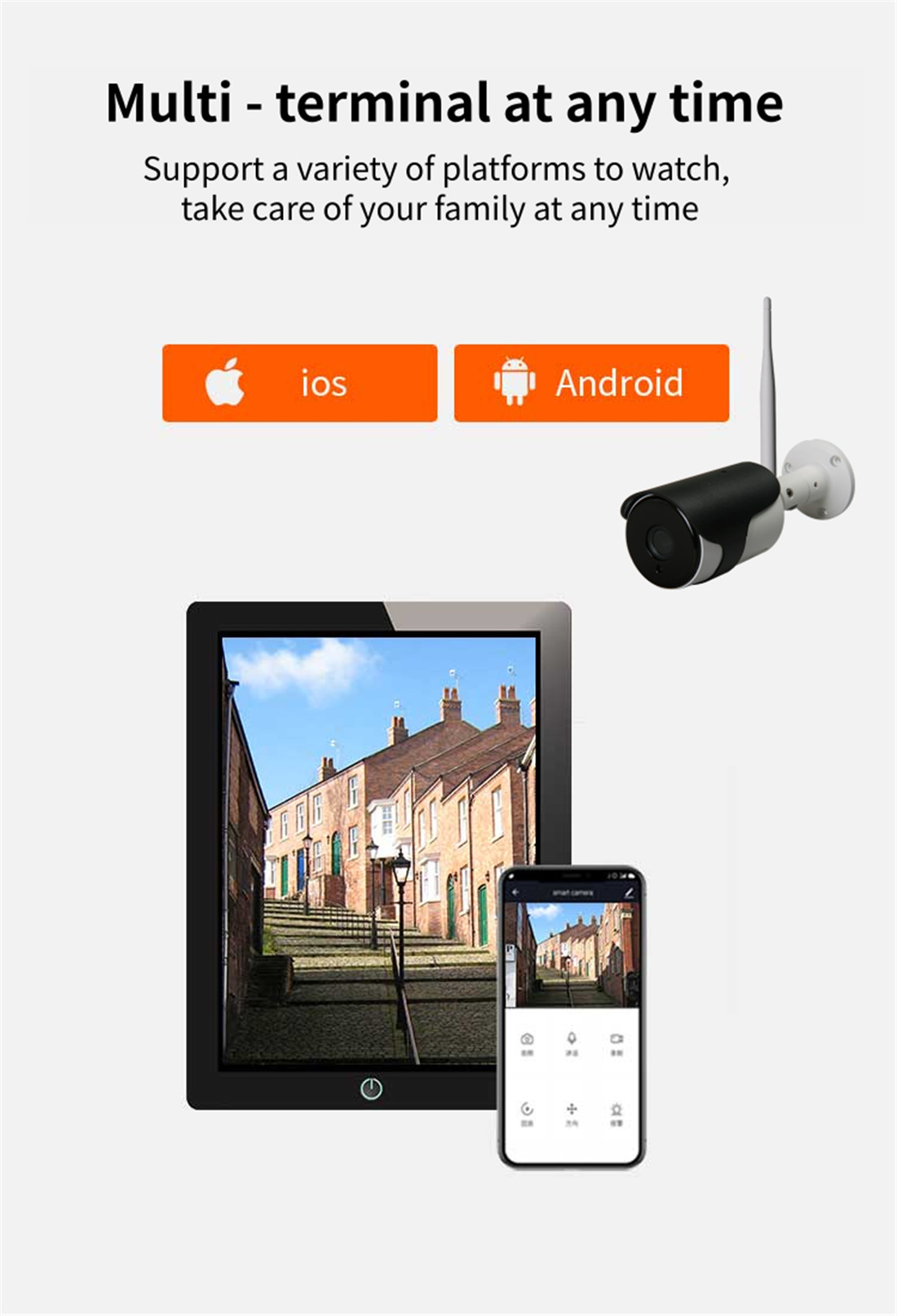 3MP New arrival security system outdoor Tuya App wifi Kit H.265