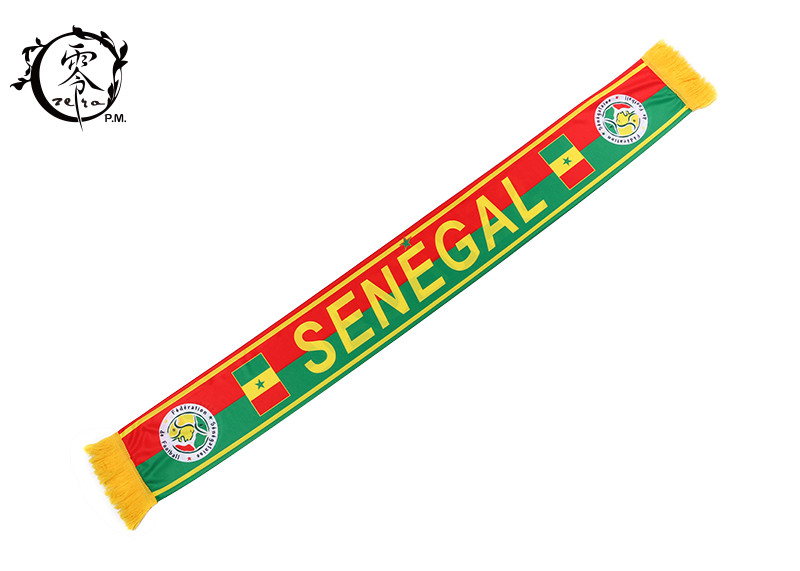 Polyester Fleece Soccer Sublimation Scarf Winter Warm World Cup
