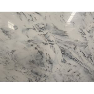 NSF Calacatta Quartz Stone Slab With White Background Scratch Resistant