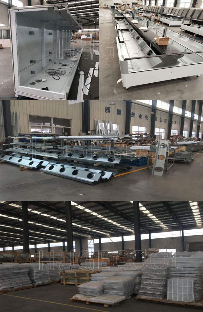 Air Cooled Convenience Store Fridge Customized Size With Two / Three Doors