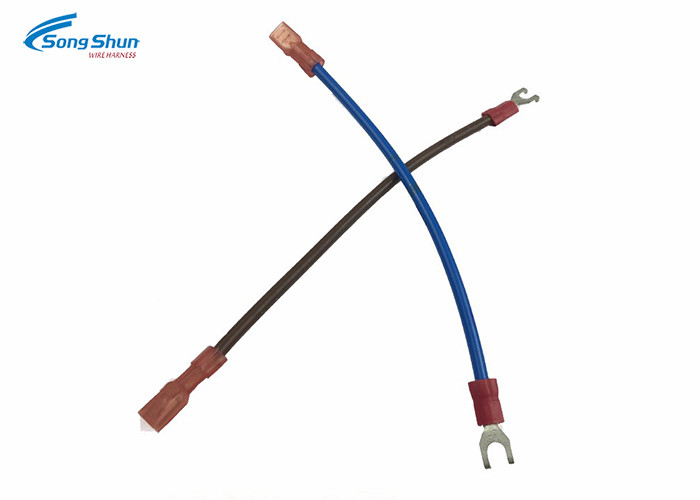Bare Copper Wire Harness Assembly M5 Spade Terminals 4.8 X 0.51 Terminals