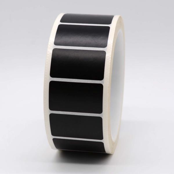 35mmx20mm Low Temperature Labels 1mil Black Matte High Temperature Resistant