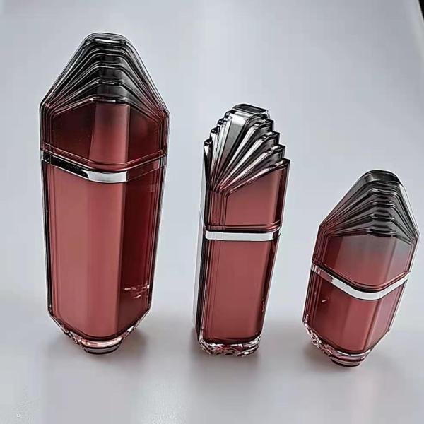 15ml 50ml 100ml Cream Bottle red Cream Oil Bottle Custom Color Airless Pump