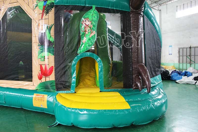 Jungle Playground Bouncy Castle Slide Inflatable Play Park