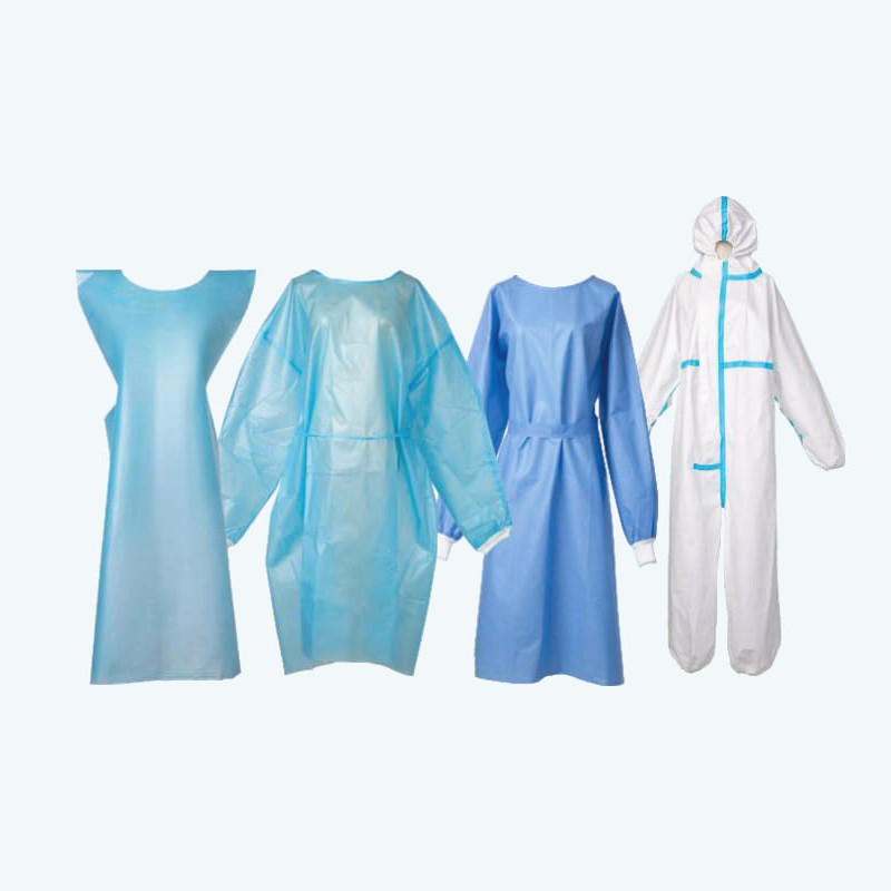 Sterile Breathable Medical Surgical Isolation Gowns Dustproof Blue
