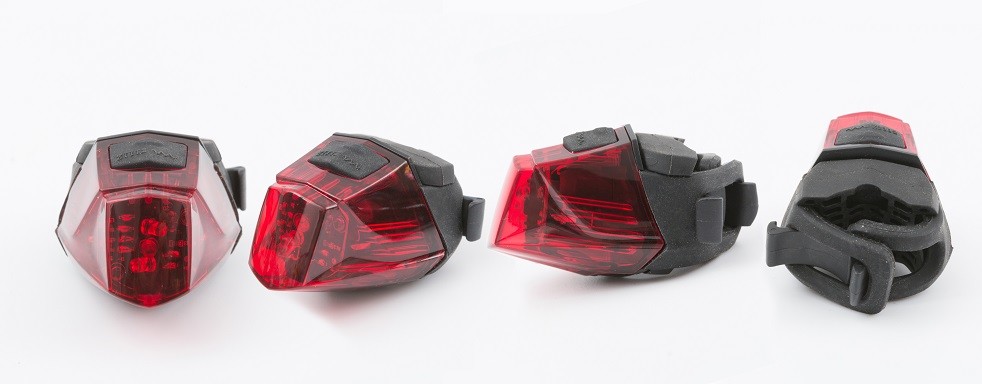 ROHS LED Bicycle Rear Lights 100 Hours Lifespan For Night Riding