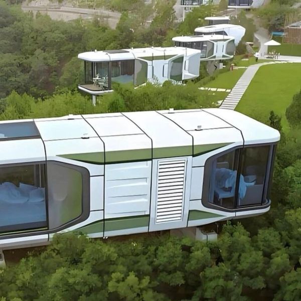 Quality Prefabricated Outdoor Space Capsule Steel Structure Container Capsule House for sale