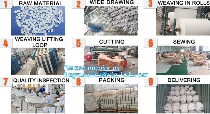 100% virgin polypropylene woven pp big bag/jumbo bags for sand/ore/stones/pellets/waste manufacturer, bagplastics, bagea