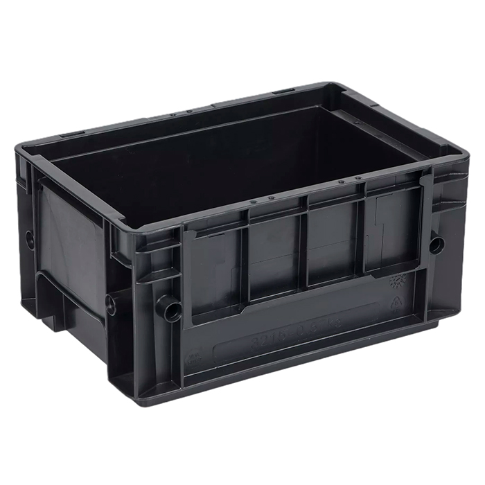 Reusable Plastic Crates For Auto Parts 300x200x147mm External Size Stackable