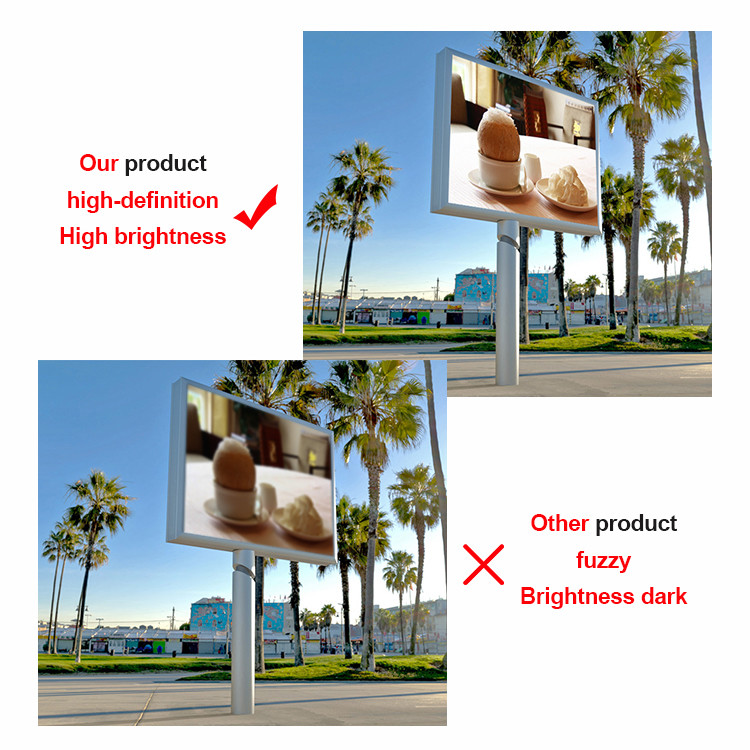 3G 4G Wireless Giant Pole P8 Outdoor Led Panel