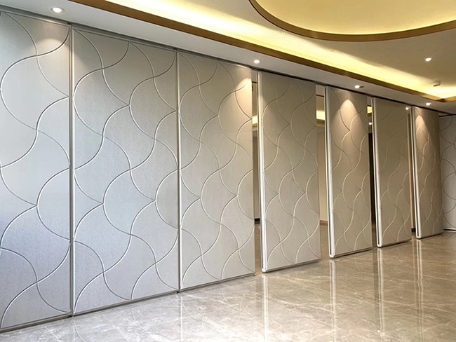 6063-T6 Aluminum Frame Operable Partition Wall 38db Soundproof