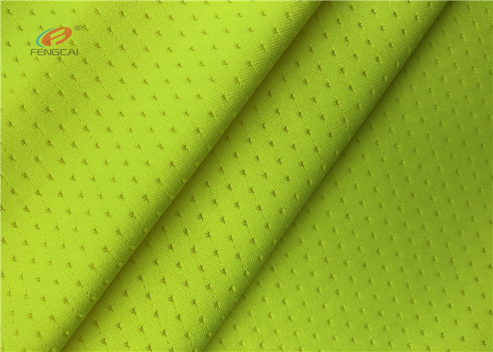 Sweat Wicking Polyester Spandex Stretch Fabric Sports T - Shirt Bird Eye Mesh Fabric