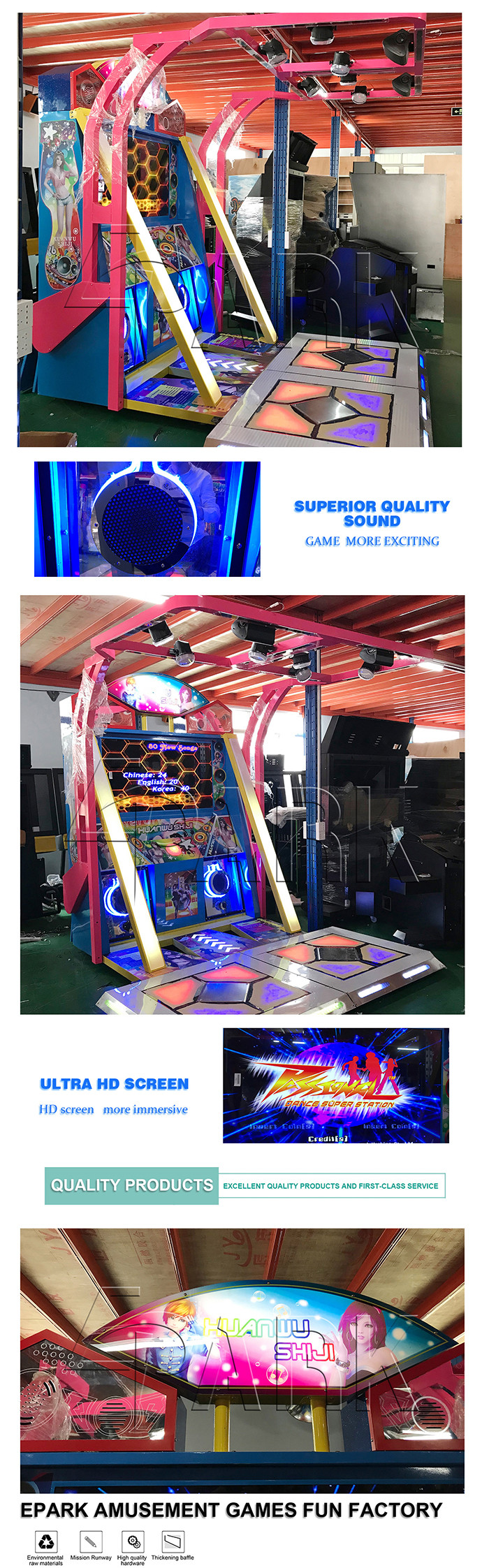 Coin Operated Arcade Dancing Game Machine Fashion And Atttractive