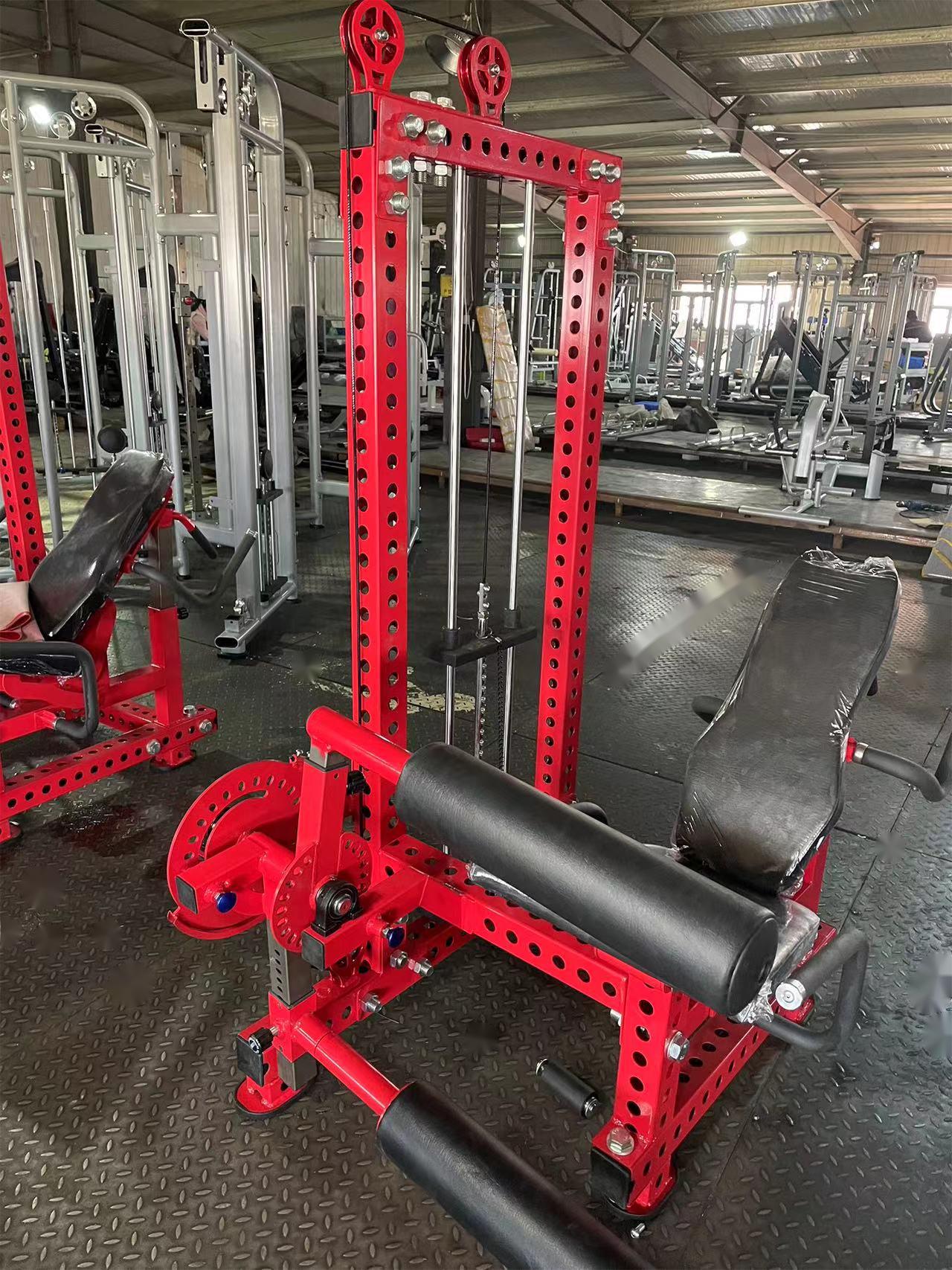 Gym Equipment Dual Function Quads Calf Workout Seated Leg Curl Extension