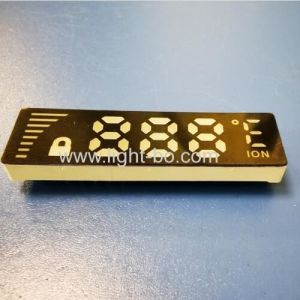 Ultra Thin Customized White Color 7 Segment LED Display Common Anode For