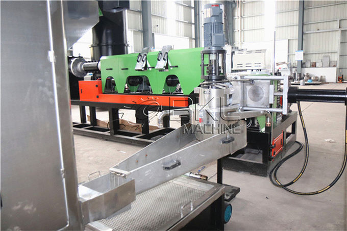 PE Film LDPE Plastic Granulating Line Bag Recycling Machine 400kg H