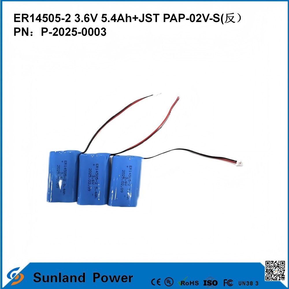 3.6V 5.4AH ER14505-2 Primary Battery High And Stableoperating Voltage Long Strong Life