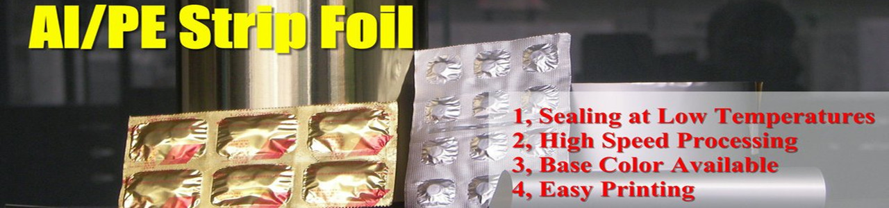 8011 AL PE two layers Easy Tear Aluminum Foil Pharmaceutical Packaging Materials for Bag
