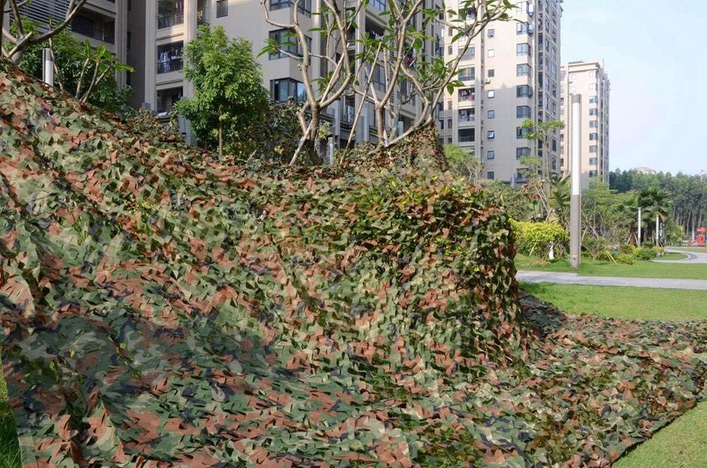 150D Polyester Woodland Camo Netting Camping Military Hunting Camouflage Net Multi Function