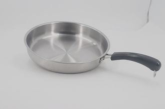 Food Grade 410 # Stainless Steel Non Stick Frying Pan Surface Mirror Polish