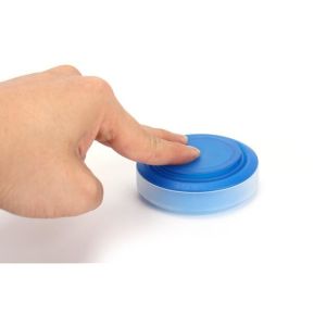 Portable Creative style foldable travel plastic cup with pill case, Random color