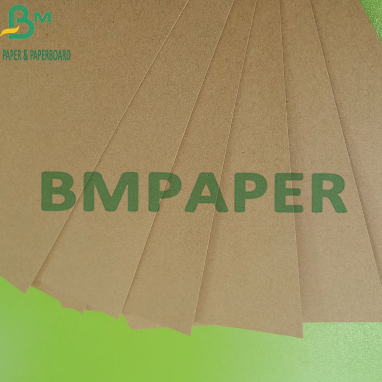 250gsm Wood Pulp High Tightness Reddish - Brown Color Kraft Paper Roll 