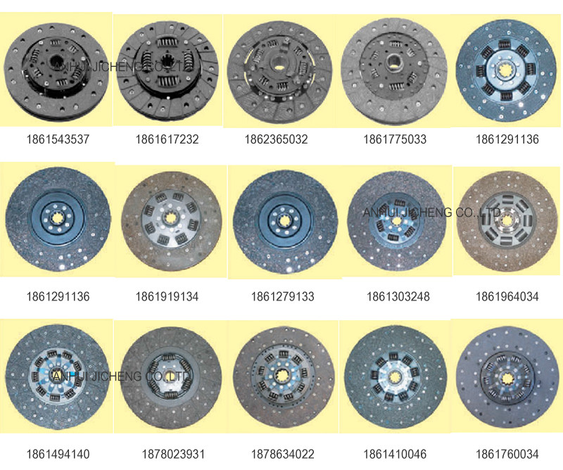 1861919134 Truck Clutch Disc For Mercedes Benz 280MM