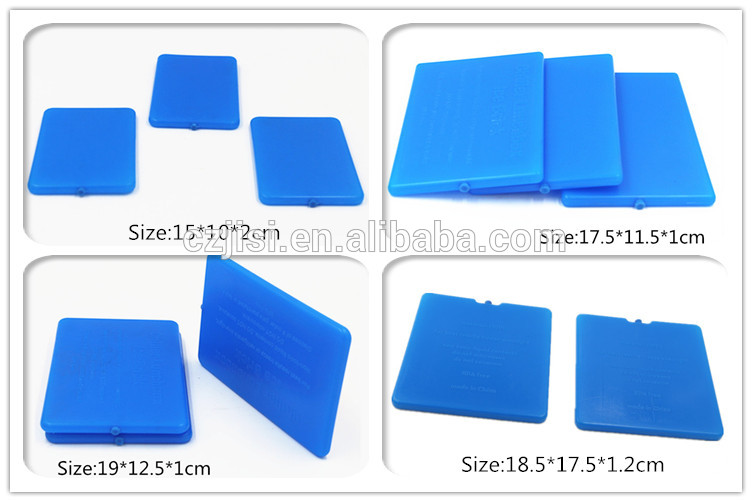 400ml Hard Plastic Blue Ice Gel Eutectic Freezer Plates / Ice Box Cooler For Frozen Food