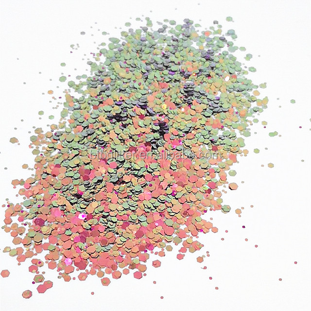 Artificial Chameleon Glitter Powder for Nail Art Make up Craft and Newly Polyester