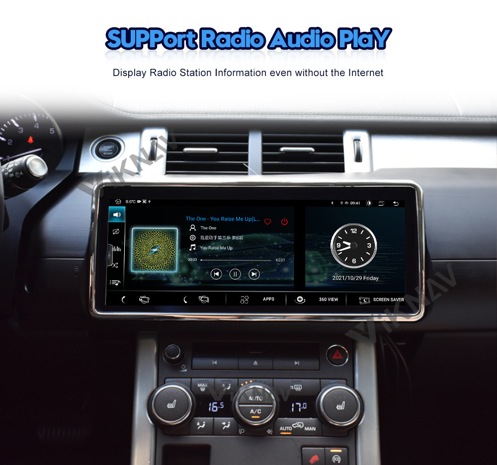 12.3 Inch Android Car Head Unit For Jaguar XJL XJR XE XEL AC Panel