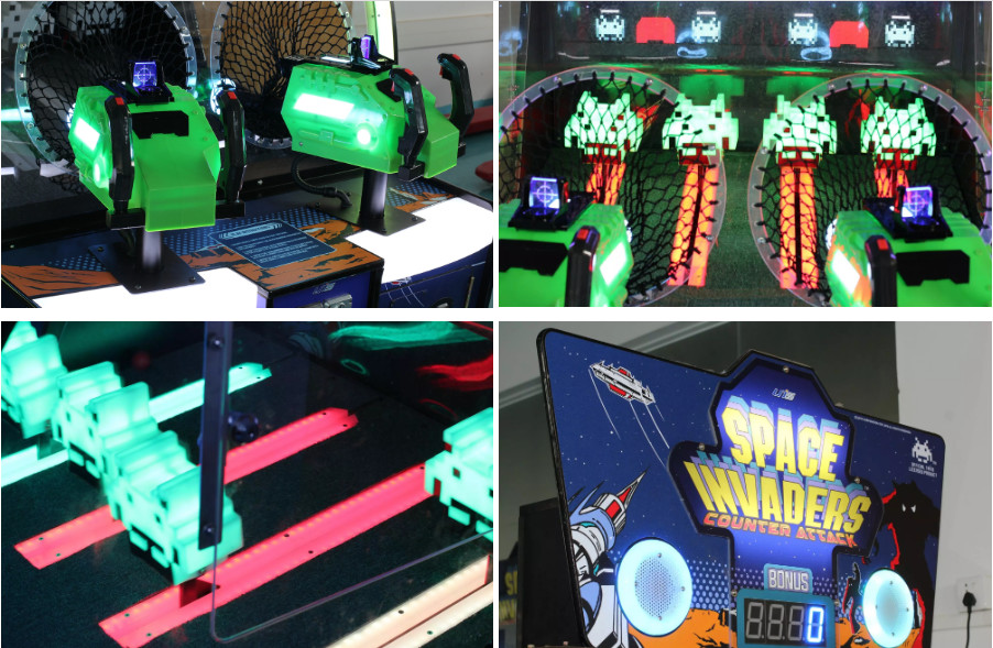 Video Game Space Invader Counter Attack Game Machine