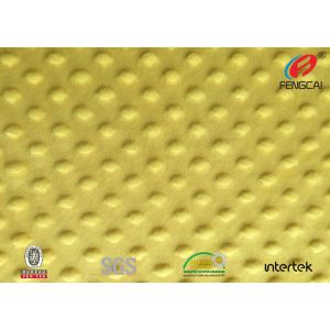 Embossed 100% Polyester Soft Velboa / Minky Dot Minky Plush Fabric
